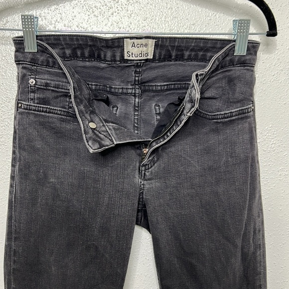 ACNE STUDIOS Style: Skin 5 Used Black Skinny Jeans Size 26 - Picture 7 of 15